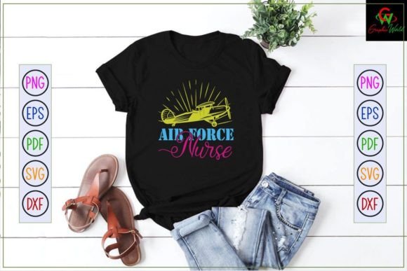 Air Force Nurse Embroidery Design