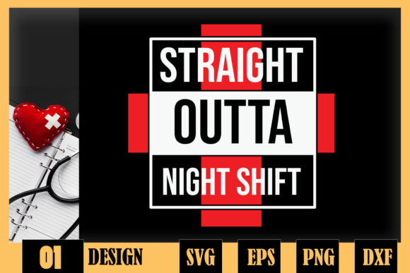 Healthcare Night Shift Nurse Graphics and Crafts