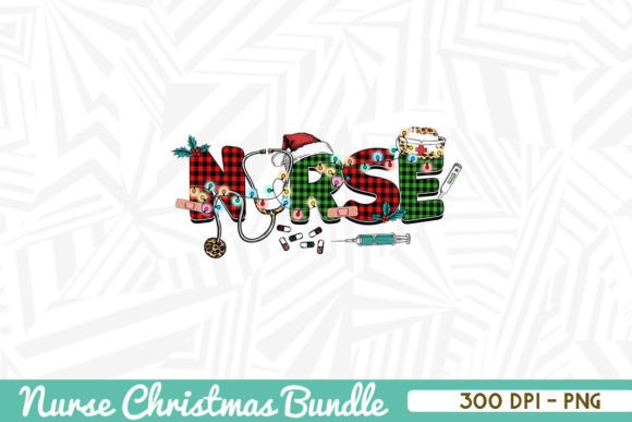NURSE Christmas Sublimation Elements