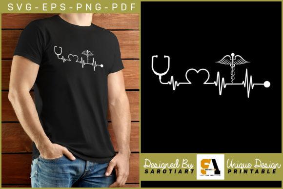 Nurse Stethoscope Vector T-shirt Design